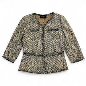 St John Couture Boucle Jacket S Old Money Ladylike Duchess Office Career Luxury